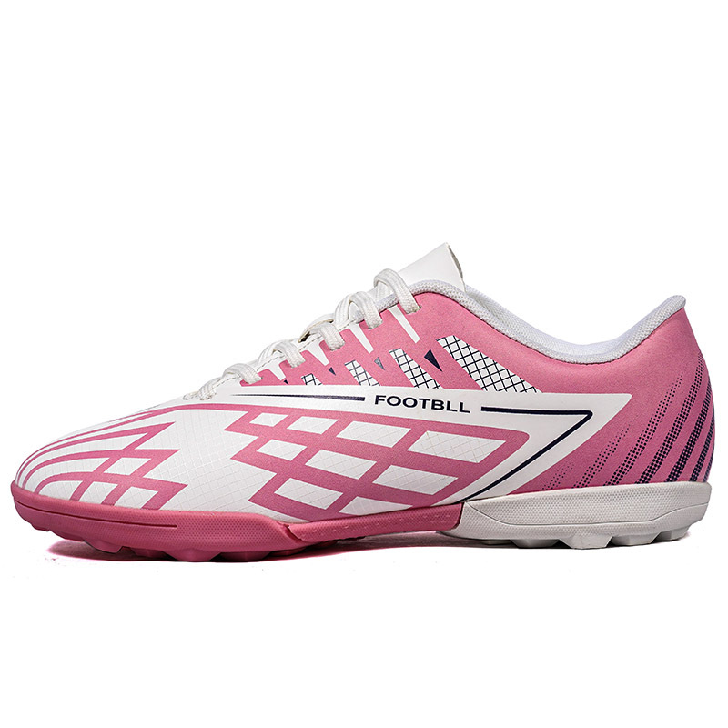 2025 nuevo éxito transfronterizo juveniles, niños, estudiantes, zapatos de fútbol masculinos y femeninos, zapatos de fútbol de clavos largos, zapatos de fútbol de clavos