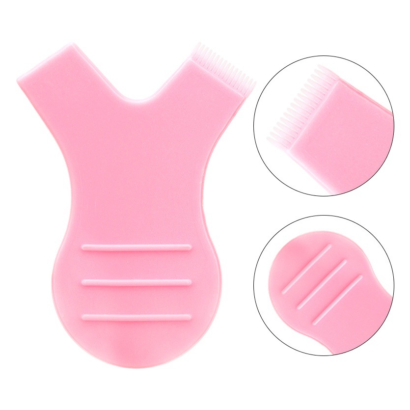 Cepillo de peinado de pestañas permanente al por mayor Cepillo en forma de Y Cepillo de cejas Peine de belleza Salón de belleza Ayudas para pestañas 10 pcs/paquete