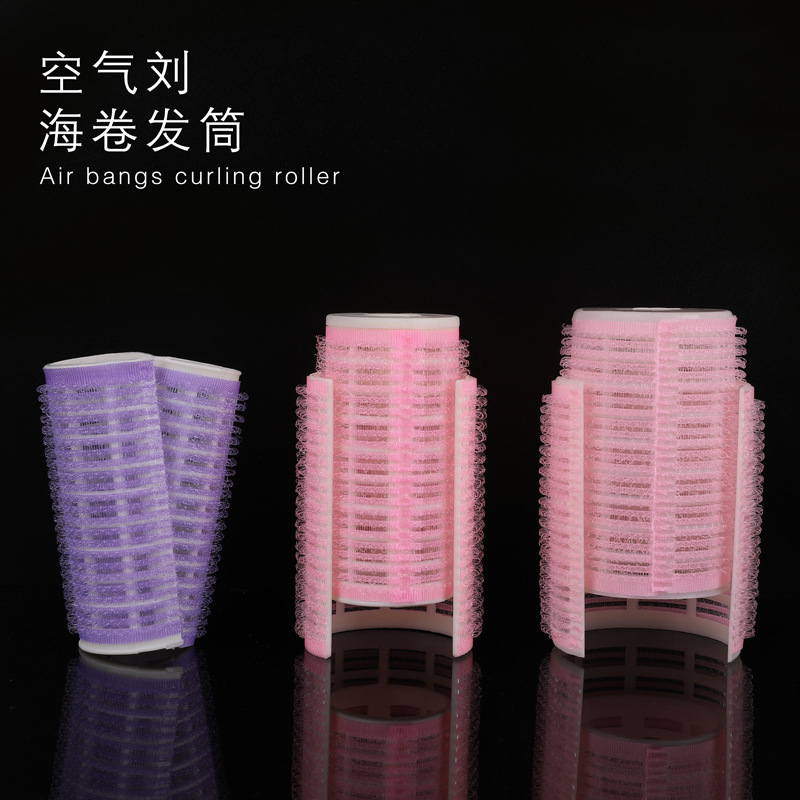 self-adhesive curly bangs with velcro