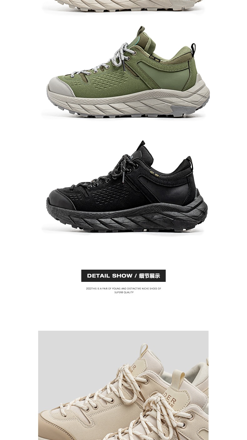 ShoeGlobe Frühjahr 2025 Neue Arbeitsschuhe für Herren: Rutschfest, abriebfest, mit dicker Sohle – ideal für Outdoor-Aktivitäten wie Wandern und andere Sportarten._voghion.com