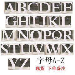 散裝A-Z氣球盒子字母26個英文字母Baby Love盒子字母批發定製