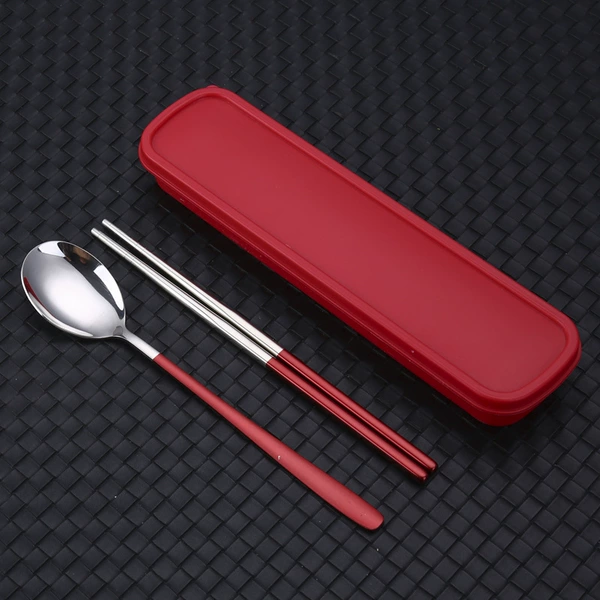 410 two-piece set-Silver Red