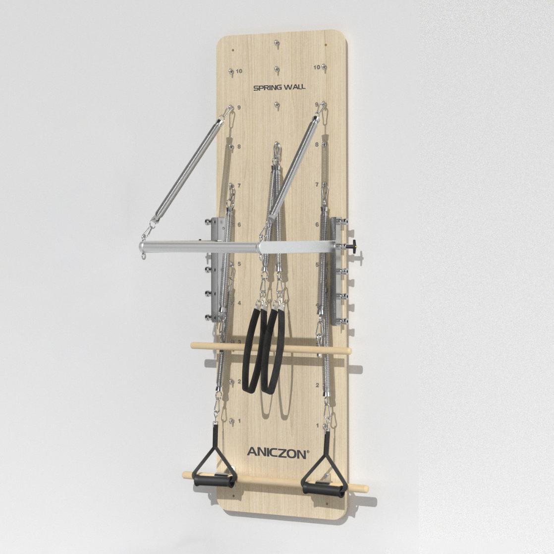 Blanco Maple Pilates núcleo cama de entrenamiento de Cadillac estudio de yoga privado Fitness Pilates conjunto de cinco piezas