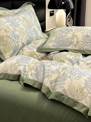 High-end thickened brushed 丨 Autumn and winter four-piece set 80-count pure cotton sheets and quilt covers American warm bedding