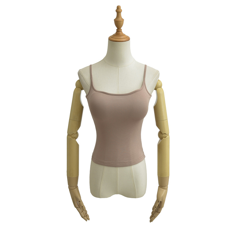 7389-24 Spring Collection: Korean-style, pure and alluring, sexy, stretchy, slim-fit, sporty, casual, and versatile tank top 7389-24 Spring Collection: Korean-style, pure and alluring, sexy, stretchy, slim-fit, sporty, casual, and versatile tank top