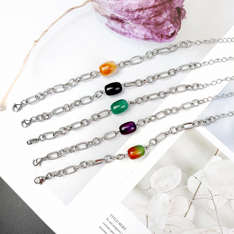 Geometric Simple Style Titanium Steel Bracelets In Bulk display picture 7