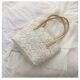 Lace New Foreign Trade Cross-border Spring and Summer Bag Bucket Versatile Hollow Woven Bag Handbag Large Capacity Shoulder Bag