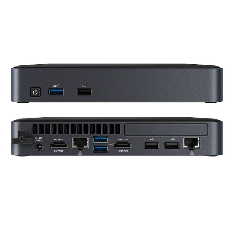 Промышленный контроллер NUC Pro шасси, компактный мини‑ПК для управления, малогабаритный настольный компьютер