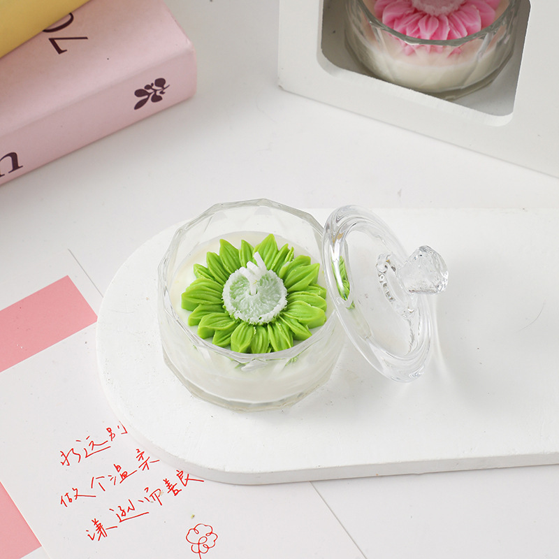 ins小雏菊花朵造型香薰杯蜡diy拍摄道具洋甘菊蜡烛情人节礼品|undefined