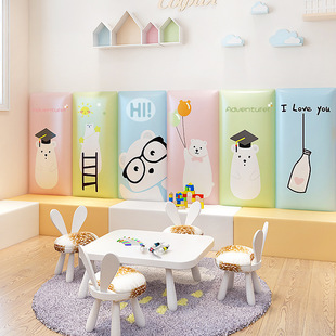 Children's anti-collision soft bag wall sticker headboard Kang bed circumference tatami soft bag baby wall sticker self-adhesive cushion