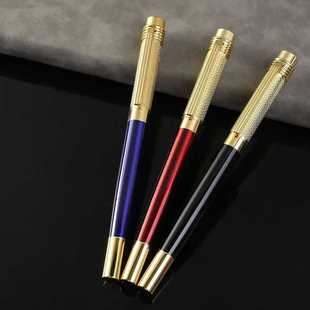 Creative Engraved Metal Signature Pen for Smooth Writing Hotel Advertising Gift Gel Pen Business Office Stationery Wholesale