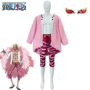 Косплей-костюм (One Piece) Доффламинго — полный набор / одежда+очки, размеры XS–XXXL