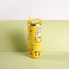 Transport, capacious cup, high quality cartoon handheld glass stainless steel, 30 oz