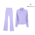 Medium Purple Flared Set