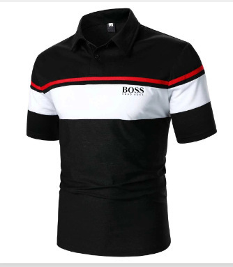 2024 nuevo Aliexpress transfronterizo verano delgado casual de manga corta cremallera estriada solapa camiseta camiseta polo