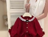 Single lace collar cardigan
