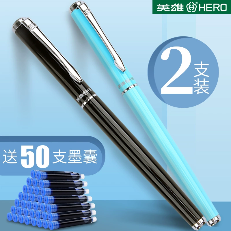 Героическая ручка 3328 серебряная зажим для студентов, которые практикуют каллиграфию и каллиграфию.