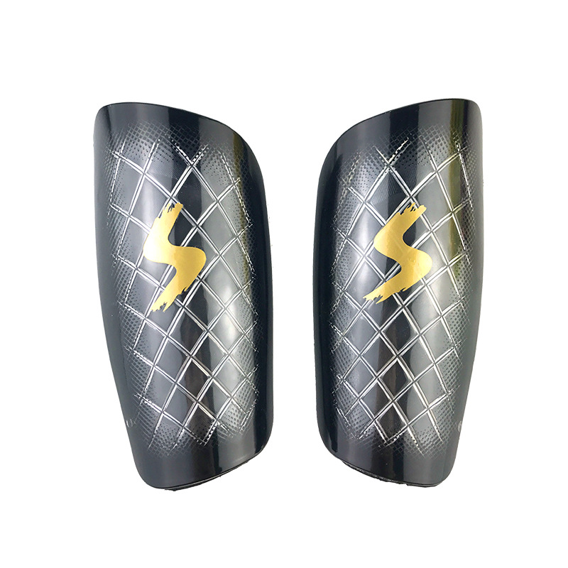 Aikedifei 7028 # patrón de diamante transparente protector de la pierna de inserción de color de fútbol Shin Guard protección anticolisión