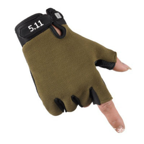 511 Half Finger Gloves for Men and Women - Cycling, Sports, Fitness, Outdoor Tactical, Non-Slip, Durable, Special Forces, Climbing, Finger-Revealing