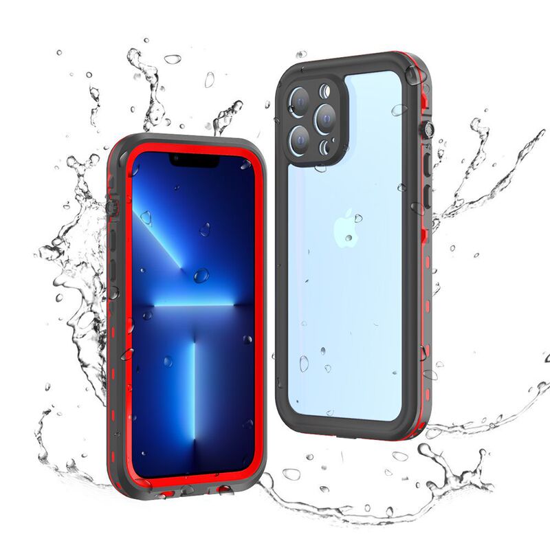 赤唐辛子適用アップル16防水携帯ケースiPhone15ProMax屋外14保護13潜水カバー12|undefined