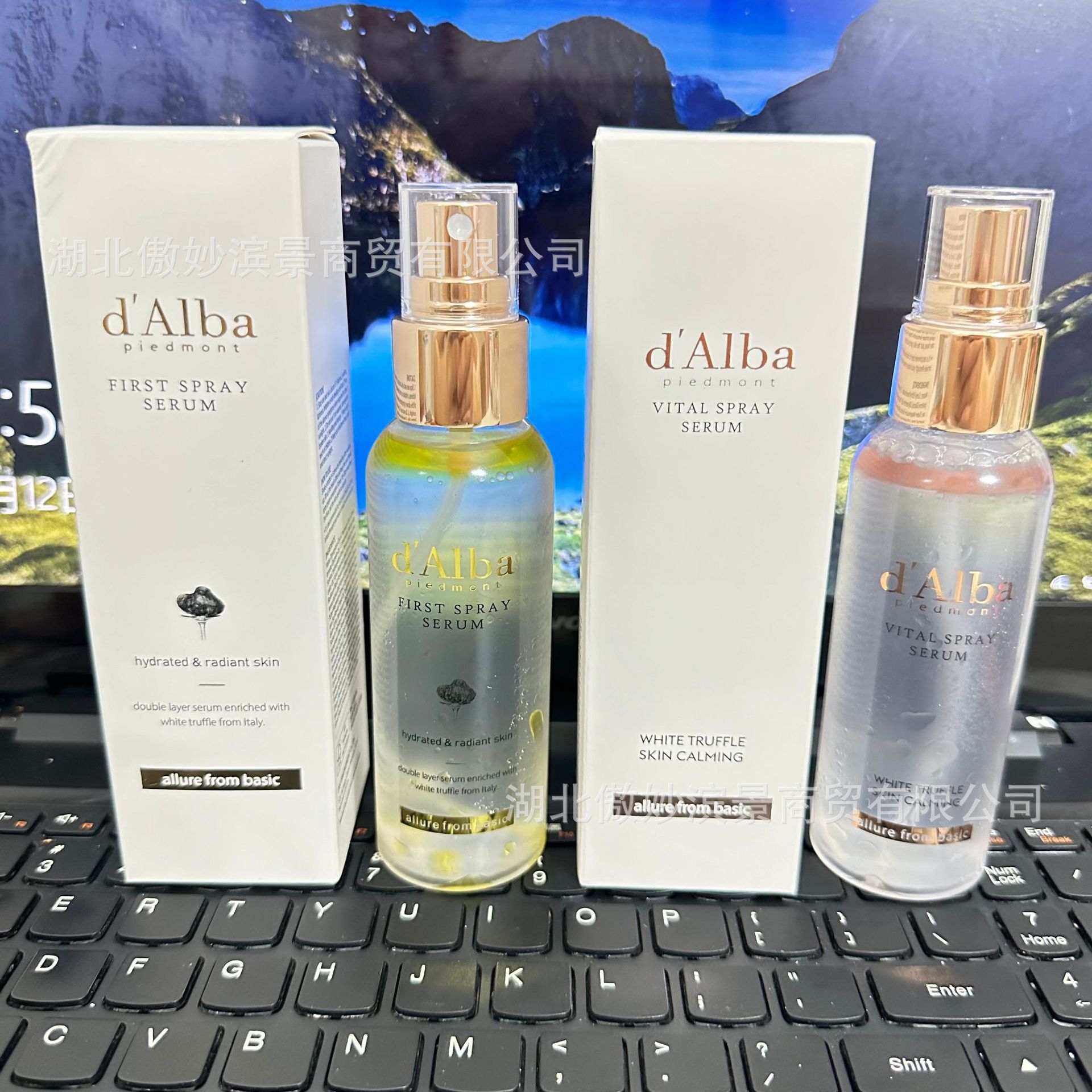 跨境d'Alba白松露喷雾精华轻盈面部保湿亮肤多效补水精华液100ml