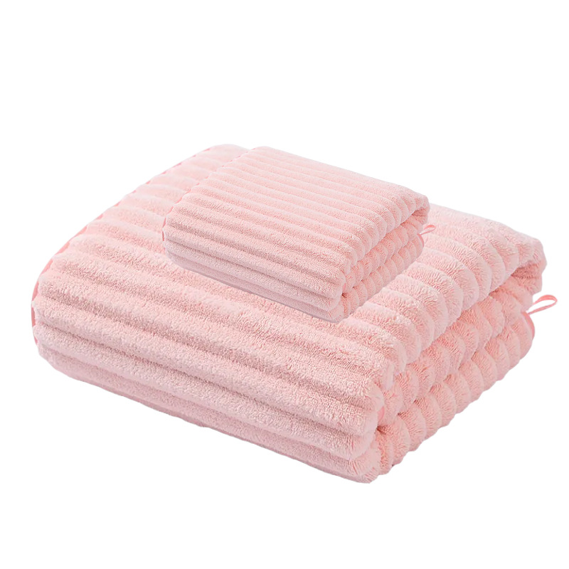 barre chocolatée rose / Serviette de bain 70*140cm