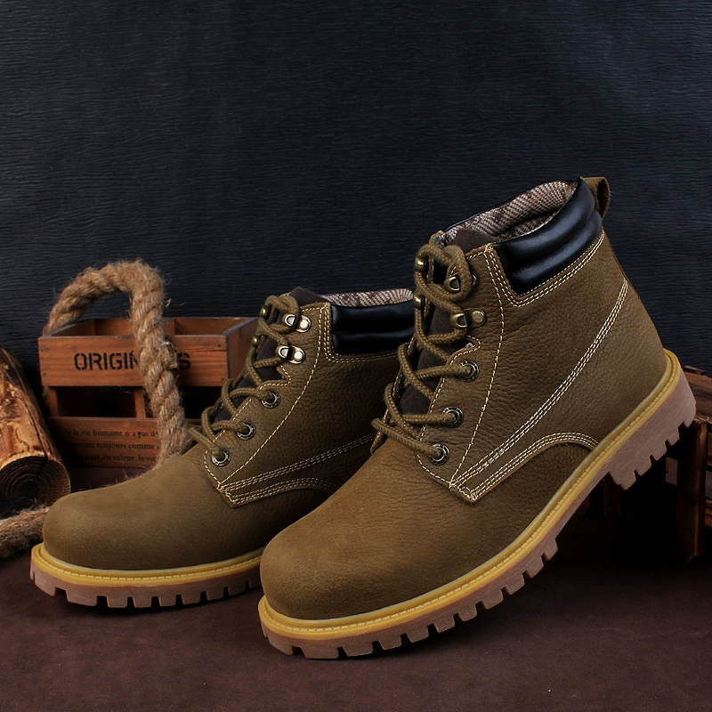 Трансграничная мужская обувь большого размера 46 47 48 кожаная обувь мужские толстые ноги на открытом воздухе высокие ботинки Martin Seasons альпинизм