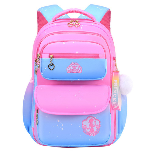 2024 Cross-border Lightweight Back Support Girls Training School Bag for Girls from Grades 1 to 6