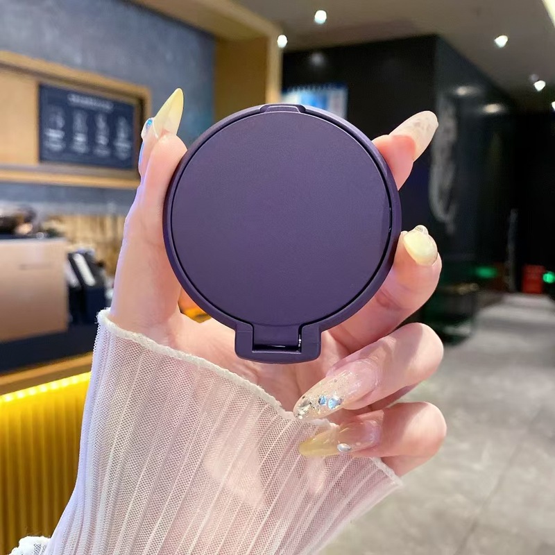 アップル16化粧鏡携帯電話スタンド華為粟15純色アニメ怠け者携帯ケースバックスタンドを適用する|undefined