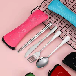 刀叉勺套装;便携餐具;勺、调羹