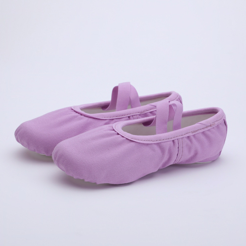 Dance Shoes Lace-free Canvas Purple Universal Chinese Shoes, Non-slip, Wear-resistant, Breathable, Soft Ethnic Dance Shoes_voghion.com
