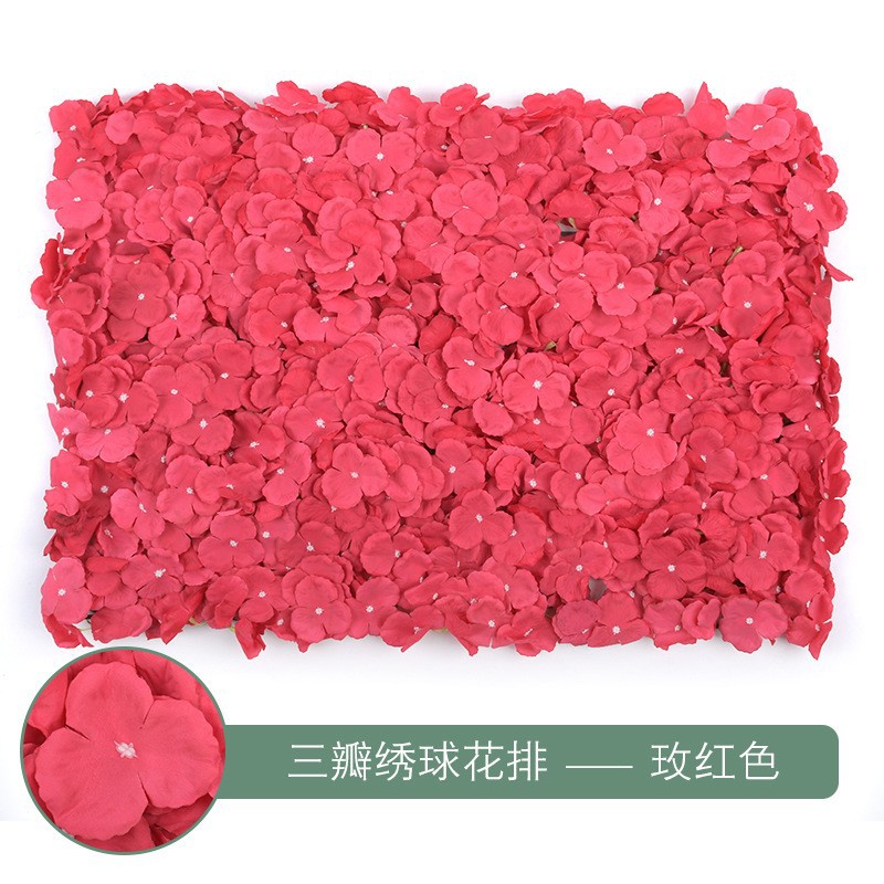 Muro de Flores de Hortensia para Decoración de Bodas, Arreglo Floral, Fondo de Pantalla, Alfombra de Pared, Arreglo Floral Artificial, Muro de Flores Famoso en Internet, Decoración de Bodas al por Mayor