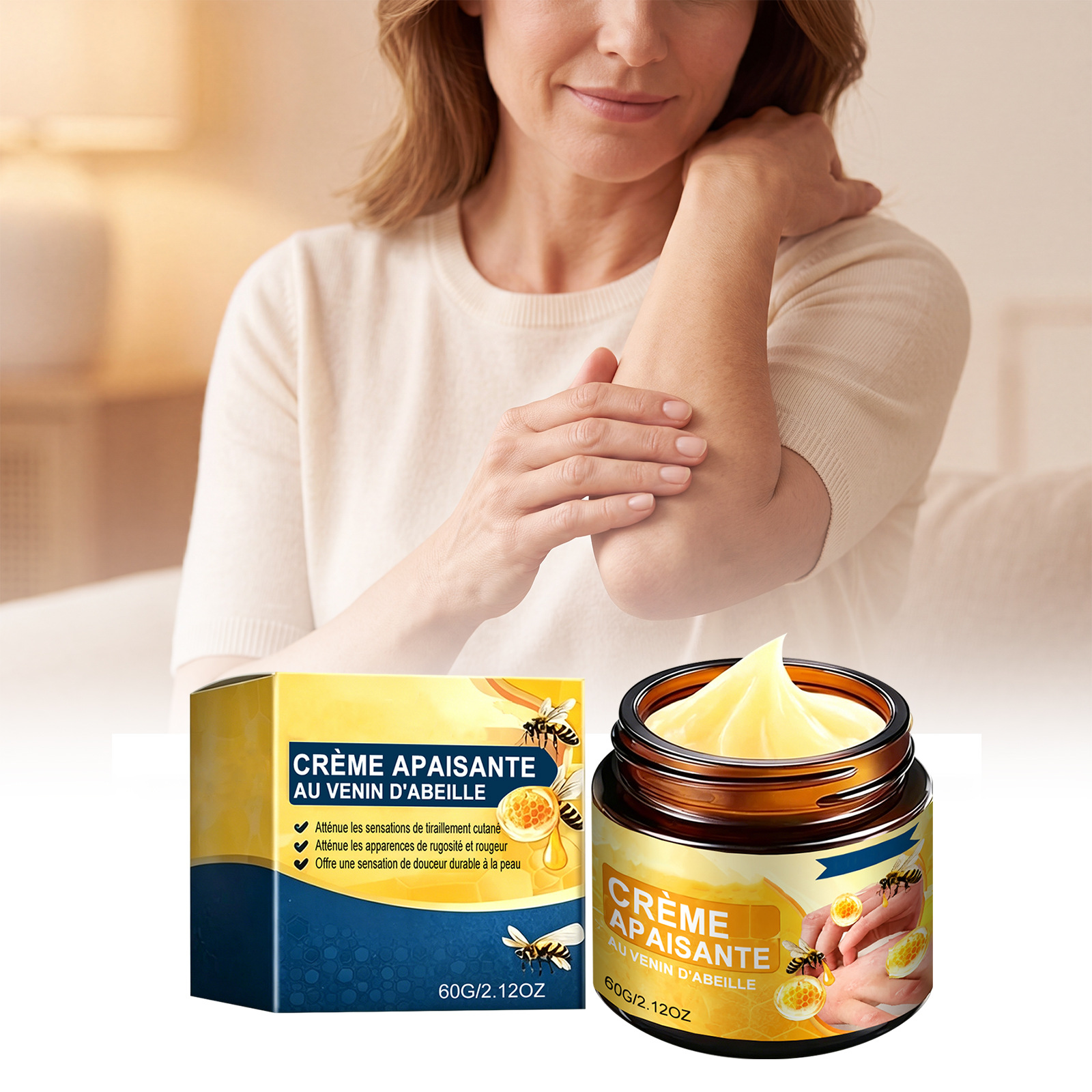 Skin Moisturizing Cream, Gentle Formula to Nourish Delicate Skin, Care for Skin, Hydrate and Moisturize, Comfortable Care Cream