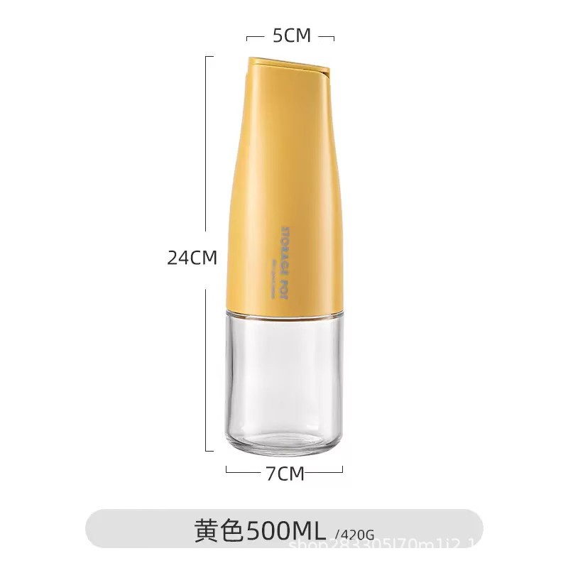 Olla de aceite, botella de aceite, vidrio, apertura y cierre automáticos, botella de aceite a prueba de fugas, botella de condimento, cocina, hogar