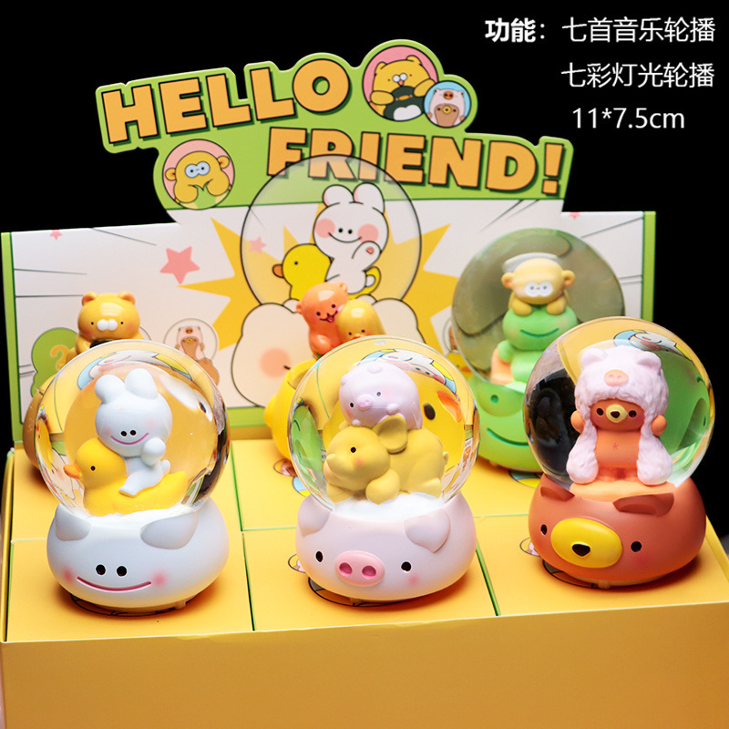 人形アブエルフアイランドブラインドボックスクリエイティブかわいいデスクトップ装飾車の人形の装飾品子供のためのギフト卸売|undefined