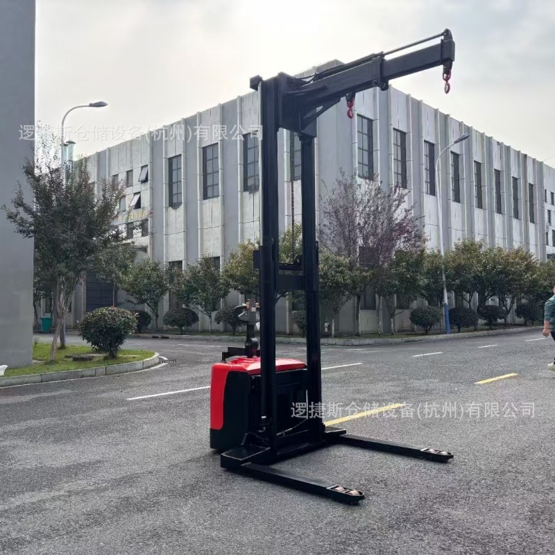 小吊机全电动单臂吊配重式折臂搬运吊机堆高车升高车非标吊臂车