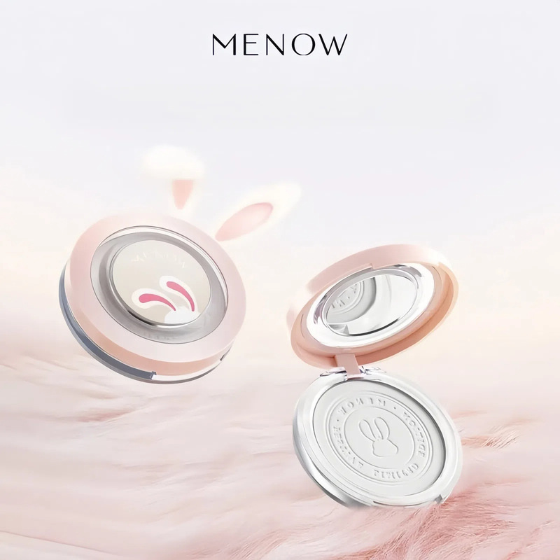 MENOW Year of the Rabbit Limited Honey Powder Cake Lightweight and Delicate Clear Focused Matte White Cake Makeup Powder Cake