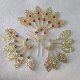 Xishuangbanna Dai Dance Headwear Thai Ethnic Leaf Hairpin Clothing Accessories Headflower Diamond