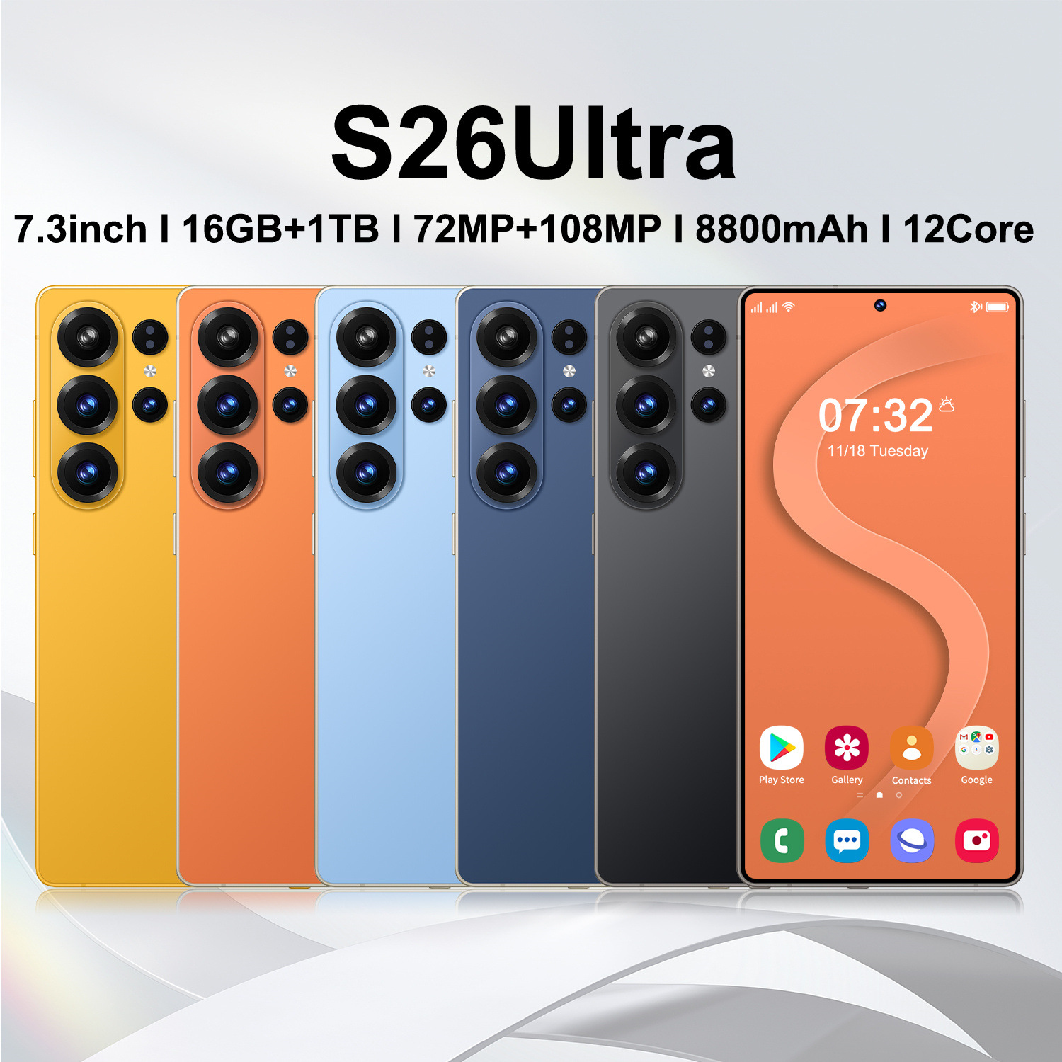 S26Ultra Cross-Border Export Low Price Global Communication Android Smartphone 8 Core 4+64 Real 4g Tk Generation in Stock