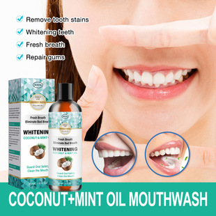 Cross-Border Full English Spot Soug Coconut Mint Mouthwash Antibacterial, Odor Removal and Long-Lasting Fragrance Mouthwash