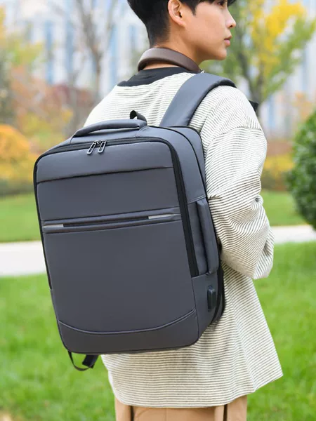 Cross-Border New Backpack Men's Business Large-Capacity Travel Backpack Waterproof Casual Commuting Student School Bag