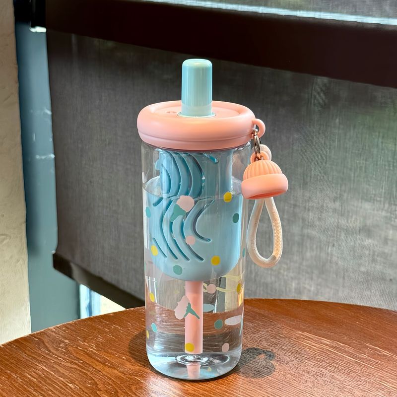 水杯女生高颜值塑料杯创意可爱夏季水杯大容量吸管杯食品级PC材质|undefined