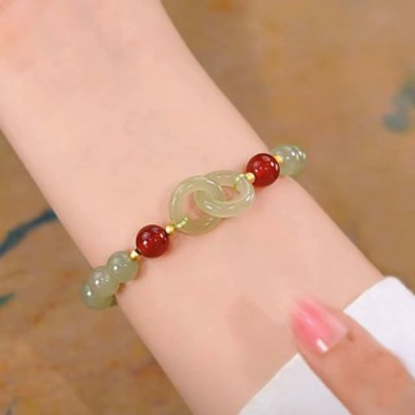 S074-Arctic Bracelet Red Beads#SZ576