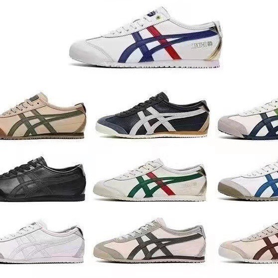 Putian Tiger Osamuka Tiger Desun Shoes Slip-on Casual Cowhide Board Shoes Men's and Women's White sneaker Low-top Shoes