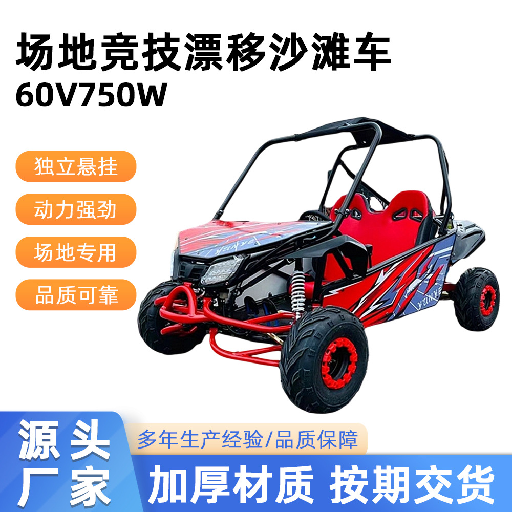 circuito de kart eléctrico de montaña motocicleta de cuatro ruedas campo de competición drifting beach car bicicletas de montaña de dos asientos