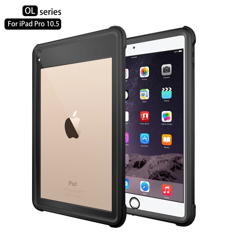 Suitable for iPad Pro 10.5 Waterproof Protective Case, Ip68 Waterproof, Lightweight, Fully Transparent Outdoor Protective Case