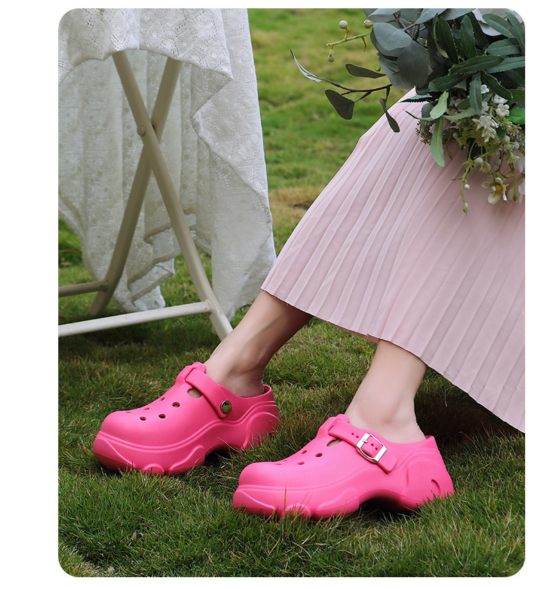 Kevät 2024 Uudet paksupohjaiset naisten paksut kesäiset päällysvaatteet, joissa on lisääntynyt EVA-liukuesteisten sandaalien ja tohveleiden tukkumyynti_voghion.com