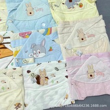 汕头大厂婴舒爽品牌双层纯棉春夏婴幼儿包被厂家直供货源现货批发