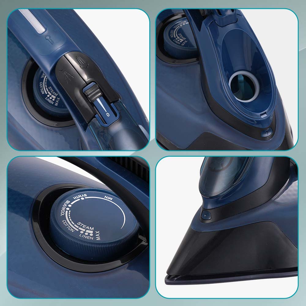 WINNINGSTAR Casa de comercio exterior 2200W chorro de agua seco explosión vapor multifuncional placa inferior de cerámica plancha eléctrica