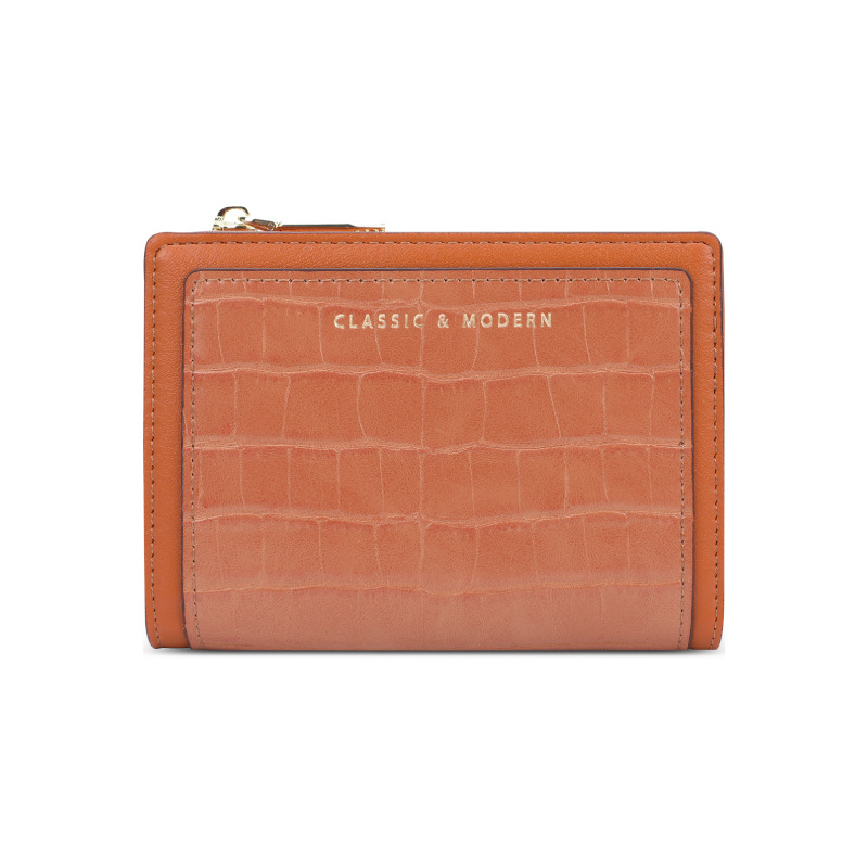 Monedero clásico Tailian con estampado de cocodrilo, cartera corta de PU, bolso cruzado plegable para mujer, Tailian